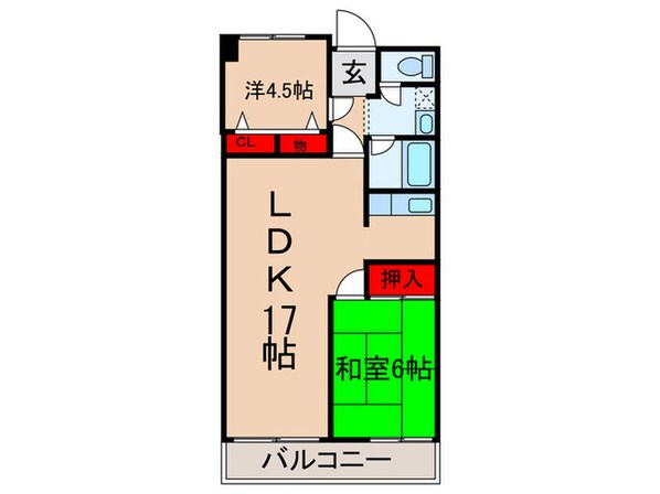 メゾン・ド・クレインの物件間取画像